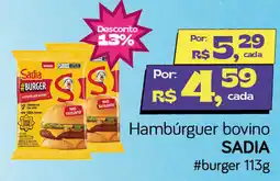 Cometa Supermercados Hambúrguer bovino sadia oferta