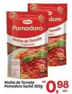 Fort Atacadista Cica - molho de tomate pomodoro sache oferta
