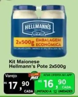 Max Atacadista Kit Maionese Hellmann's Pote oferta