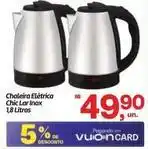 Fort Atacadista Chic - chaleira eléctrica lar inox 1,8 litros oferta