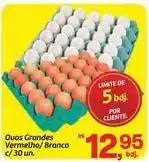 Fort Atacadista Ovos grandes vermelho/ branco oferta