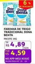 Assaí Atacadista Dona benta - farinha de trigo tradicional oferta