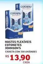 Assaí Atacadista Johnson's - hastes flexiveis cotonetes oferta