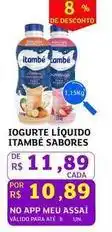 Assaí Atacadista Itambé - iogurte líquido sabores oferta