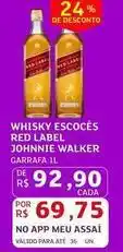 Assaí Atacadista Johnnie walker - whisky escoces red label oferta