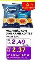 Assaí Atacadista Camil - macarrão com ovos oferta