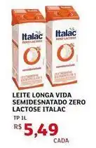 Assaí Atacadista Italac - leite longa vida semidesnatado zero lactose oferta