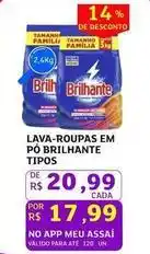 Assaí Atacadista Brilhante - lava-roupas em po tipos oferta