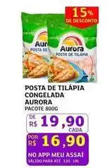 Assaí Atacadista Aurora - posta de tilapia congelada oferta