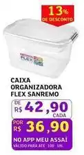 Assaí Atacadista De - caixa organizadora sanremo oferta