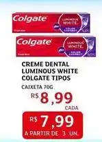 Assaí Atacadista Colgate - creme dental luminous white oferta