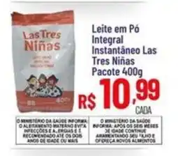 Max Atacadista Leite em Pó Integral Instantâneo Las Tres Niñas oferta