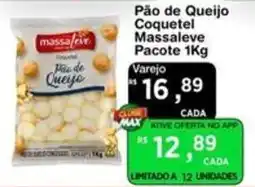 Max Atacadista Pão de Queijo Coquetel Massa Leve oferta