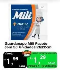 Max Atacadista Guardanapo mili pacote oferta