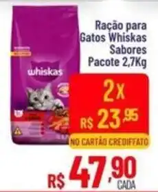 Max Atacadista Ração para Gatos Whiskas Sabores oferta