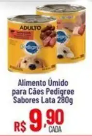 Max Atacadista Alimento Úmido para Cães Pedigree Sabores Lata oferta
