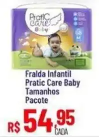 Max Atacadista Fralda infantil pratic care baby oferta