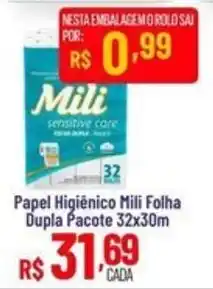 Max Atacadista Papel Higiênico Mili Folha oferta