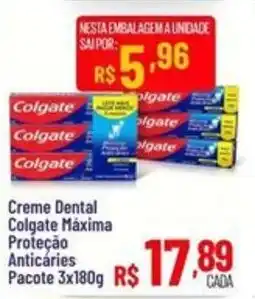Max Atacadista Creme Dental Colgate Máxima Proteção Anticáries oferta