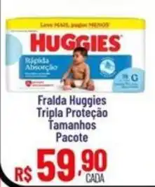 Max Atacadista Fralda huggies tripla proteção oferta