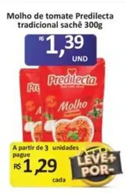 Paulistão Supermercados Molho de tomate predilecta tradicional sachê oferta