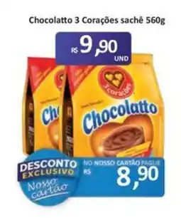 Paulistão Supermercados Chocolatto 3 Corações oferta