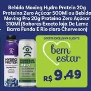 Covabra Supermercados Bebida Moving Hydro Protein 20g Proteína Zero Açúcar oferta