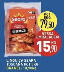 Calvo Atacadista Linguiça seara toscana pct 5kg oferta