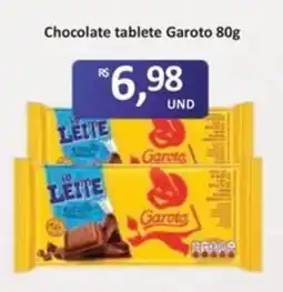 Paulistão Supermercados Chocolate tablete Garoto oferta