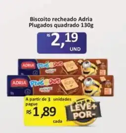 Paulistão Supermercados Biscoito recheado adria plugados quadrado oferta