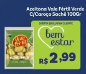 Covabra Supermercados Azeitona Vale Fértil Verde C/Caroço Sachê oferta