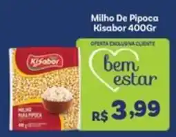 Covabra Supermercados Milho de pipoca kisabor oferta