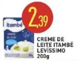 Calvo Atacadista Creme de leite itambé levíssimo oferta