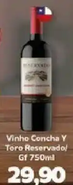 Supermercados Tauste Vinho Concha Y Toro Reservado oferta