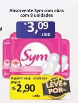 Paulistão Supermercados Absorvente sym com abas oferta