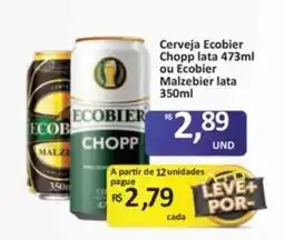 Paulistão Supermercados Cerveja Ecobier Chopp ou Ecobier Malzebier oferta