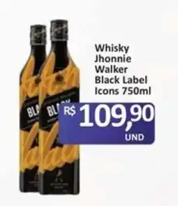 Paulistão Supermercados Whisky Jhonnie Walker Black Label Icons oferta