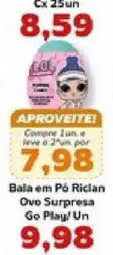 Supermercados Tauste Bala em Pó Riclan Ovo Surpresa Go Play! Un oferta