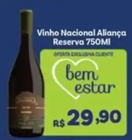 Covabra Supermercados Vinho Nacional Aliança Reserva oferta