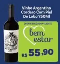 Covabra Supermercados Vinho Argentino Cordero Com Piel De Lobo oferta