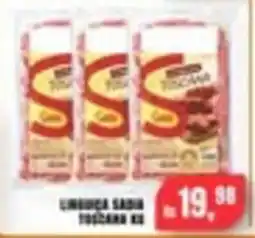 CoopBom Linguiça Sadia Toscano kg oferta