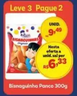 Covabra Supermercados Bisnaguinha Panco oferta