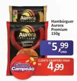Paulistão Supermercados Hambúrguer aurora premium oferta