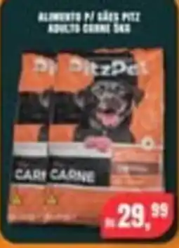 CoopBom Alimento p/ cães pitz adulto carne dry oferta