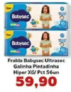 Supermercados Tauste Frada Babysec Ultrassec Galinha Pintadinha oferta