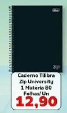 Supermercados Tauste Caderno tilibra zip university oferta