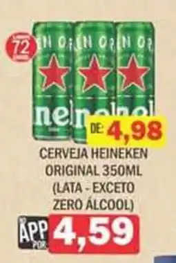Supermercados Mendonça Cerveja heineken original oferta