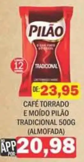 Supermercados Mendonça Café torrado e moído pilão tradicional oferta