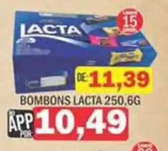 Supermercados Mendonça bombons lacta oferta