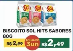 Calvi Supermercados Biscoito sol hits sabores oferta